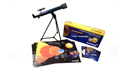 купите Детский телескоп Levenhuk Strike 50 NG (рефрактор, 50мм, F=600мм, 1:12) на азимутальной монтировке в Москве