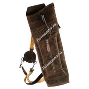 Колчан для стрел заплечный темно-коричневый Deluxe